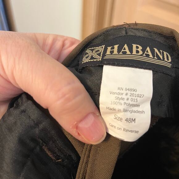 Haband size 48X30 men’s dress pants brown slacks preowned good condition - Picture 4 of 4